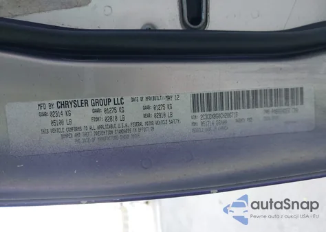 2012 Dodge Charger Se from USA, damaged, VIN 2C3CDXBG0CH286716